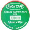 Adhesive, Hazard Tape, PVC, Red, 50mm x 33m thumbnail-3