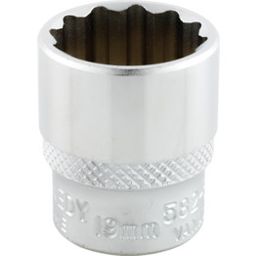 3/8" Bi-Hexagonal Standard Length Sockets, Metric thumbnail-2