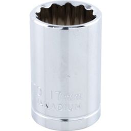 1/2in. Square Drive Bi-Hexagon Standard Length Sockets, Metric thumbnail-2