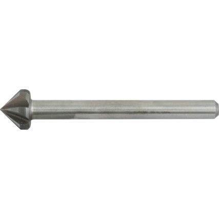 90°, Countersink, 3/8in., Straight Shank, 6 fl, Cobalt High Speed Steel