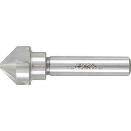 90°, Countersink, 20.5mm, Straight Shank, 3 fl, Cobalt High Speed Steel