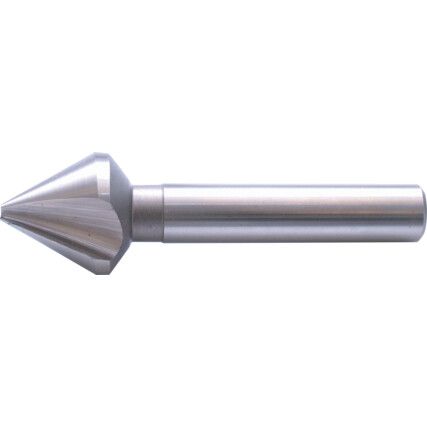 60°, Countersink, 12.4mm, Straight Shank, 3 fl, Cobalt High Speed Steel