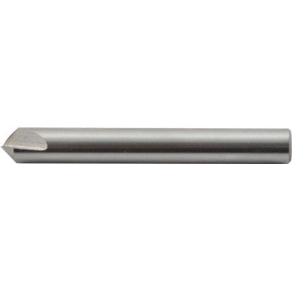 90°, Countersink, 1/4in., Straight Shank, 1 fl, High Speed Steel