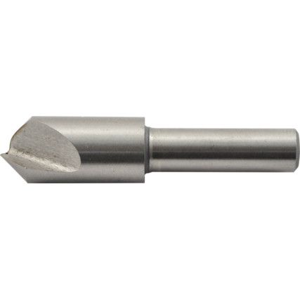 90°, Countersink, 3/8in., Straight Shank, 1 fl, High Speed Steel