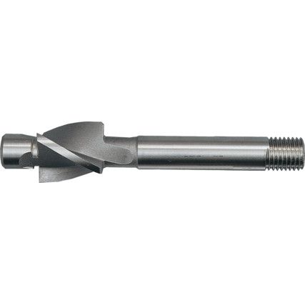 Counterbore, 26mm, High Speed Steel, 3 fl, Threaded Shank, Uncoated