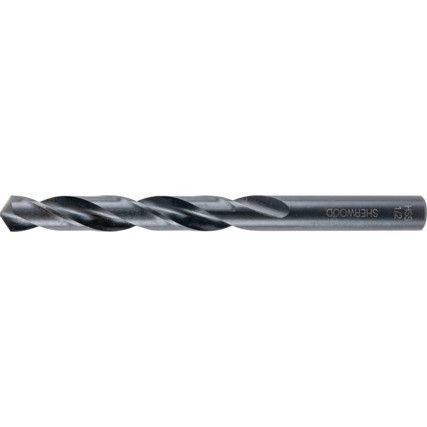 Jobber Drill,  1/2in., Normal Helix, High Speed Steel, Black Oxide