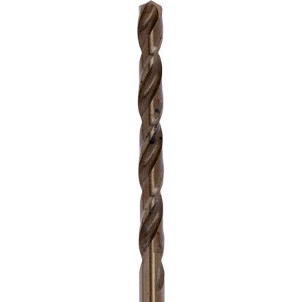 Jobber Drill, 3.5mm, Normal Helix, Cobalt High Speed Steel, Bronze Oxide