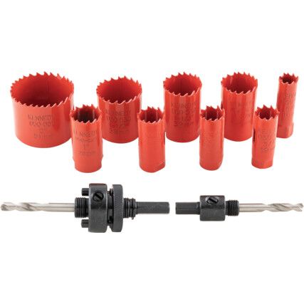 HOLESAW KIT IN PLASTIC TUBE 11-PCE