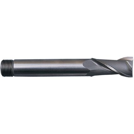 5230T, Long Slot Drill, 1/8in., 2fl, Threaded Shank, High Speed Steel, Bright