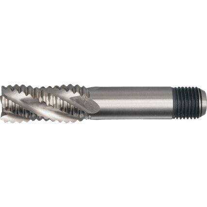 Ripper, 8mm, Threaded Shank, 4fl, Vanadium High Speed Steel, Uncoated, M35