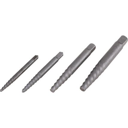 4 Piece Screw Extractor Set