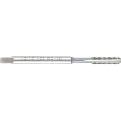 Plug Tap, 3mm x 0.5mm, Straight Flute, Metric Coarse, High Speed Steel, Bright