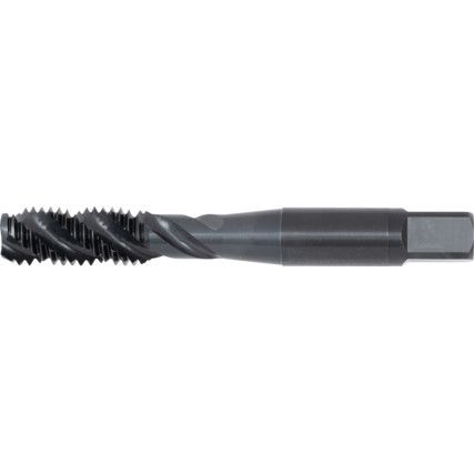 Machine Tap, M10 x 1.5mm, Metric Coarse, Spiral Flute, High Speed Steel, Steam Tempered