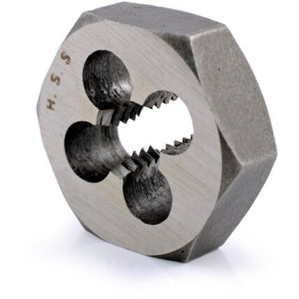 Die Nut, 1/4in. x 26 , BSF, High Speed Steel, Right Hand