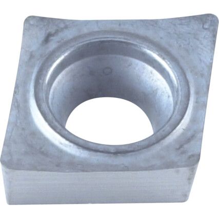 CCGT 09T308-AL, Turning Insert, Grade K10, Carbide, 80° Rhombic