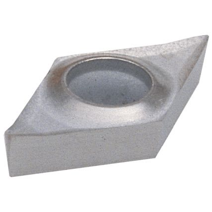 DCGT 11T308-AL, Turning Insert, Grade K10, Carbide, 55° Rhombic