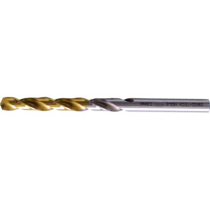 Jobber Drill, 11mm, Normal Helix, Cobalt High Speed Steel, TiN-Tipped