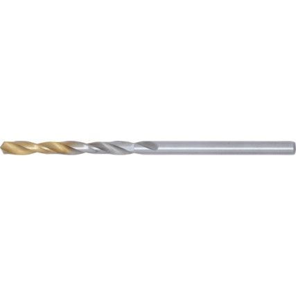 Jobber Drill, 3mm, Normal Helix, Cobalt High Speed Steel, TiN-Tipped