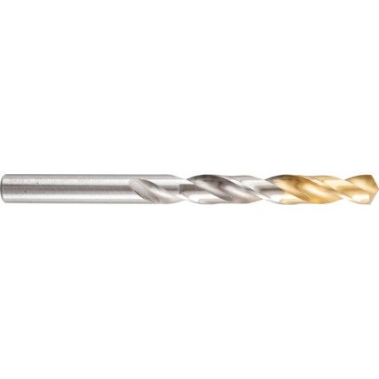 Jobber Drill, 13.5mm, Normal Helix, High Speed Steel, TiN