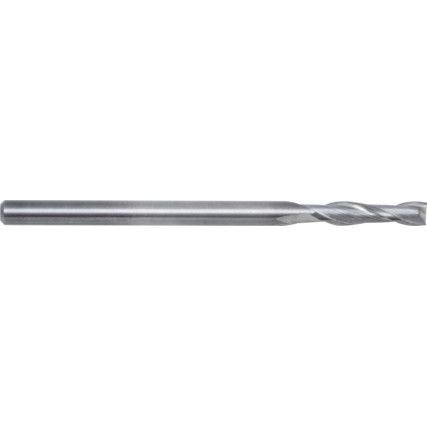 Regular, Slot Drill, 2mm, 2fl, Plain Round Shank, Carbide, Uncoated