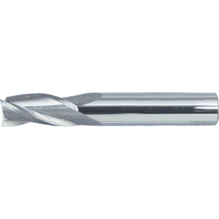 End Mill, Regular, Plain Round Shank, 4.5mm, Bright, Carbide, 4fl