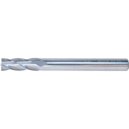 End Mill, Regular, Plain Round Shank, 5mm, Uncoated, Carbide, 4fl