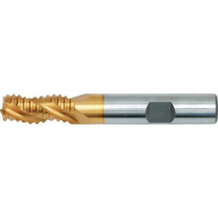 16mm, Regular, End Mill, Cobalt High Speed Steel, TiN