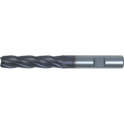 96, Ripper, Long, 8mm, Weldon Flat Shank, 4fl, Cobalt High Speed Steel, TiAlN, M42