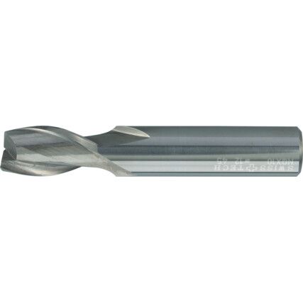 Series 45, Short Slot Drill, 2mm, 2fl, Plain Round Shank, Carbide, Uncoated