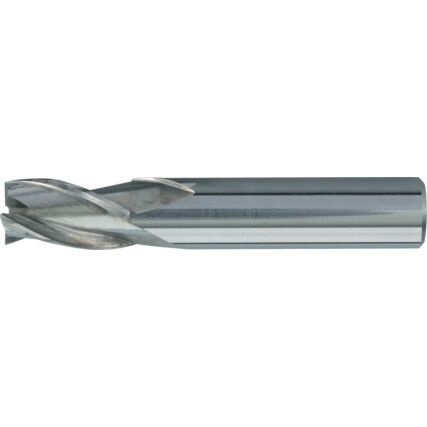 Series 48, Short Slot Drill, 5mm, 3fl, Plain Round Shank, Carbide, TiAlN