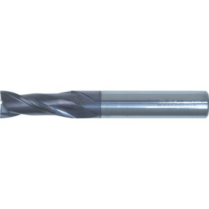 Long Slot Drill, 3mm, 2fl, Plain Round Shank, Carbide, AlTiN