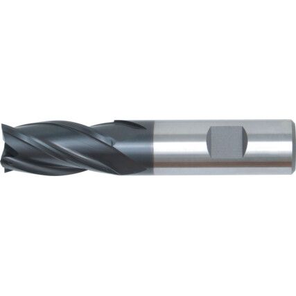 95, End Mill, Regular, Weldon Flat Shank, 16mm, Cobalt High Speed Steel