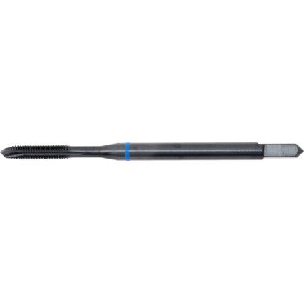 Machine Tap, M3 x 0.5mm, Metric Coarse, Spiral Point, Vanadium High Speed Steel, Steam Tempered, Blue