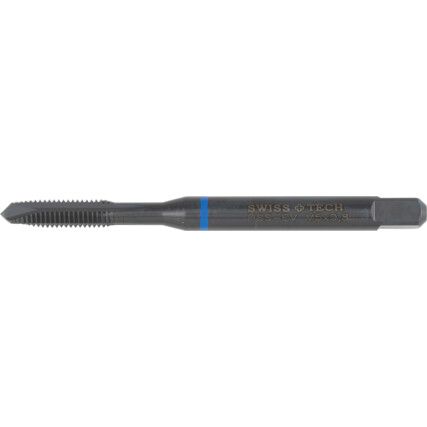 Machine Tap, M5 x 0.8mm, Metric Coarse, Spiral Point, Vanadium High Speed Steel, Steam Tempered, Blue