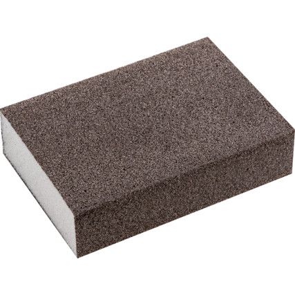 Abrasive Block, Aluminium Oxide, Fine, Black, 96 x 69 x 25mm