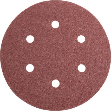 Coated Disc, 150mm, Aluminium Oxide, P80, Hook & Loop