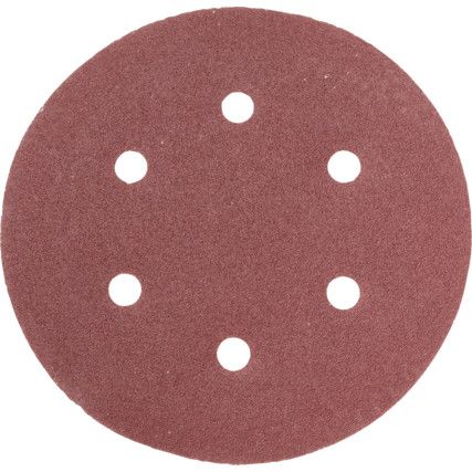 Coated Disc, 150mm, Aluminium Oxide, P120, Hook & Loop