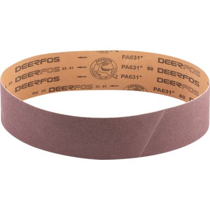 PA631, Coated Belt, 100 x 915mm, P80, Aluminium Oxide