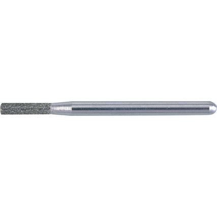 A25, Rotary Burr, Diamond, Single Cut, 2.5mm, Cylindrical