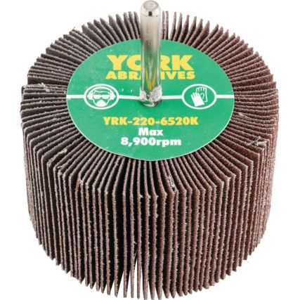 Flap Wheel, 80 x 50mm, P80, Aluminium Oxide, 6mm Shank