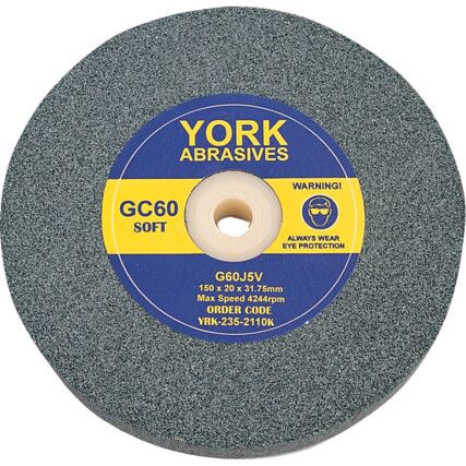 Grinding Wheel, 203 x 19 x 31.75mm, A36, Aluminium Oxide