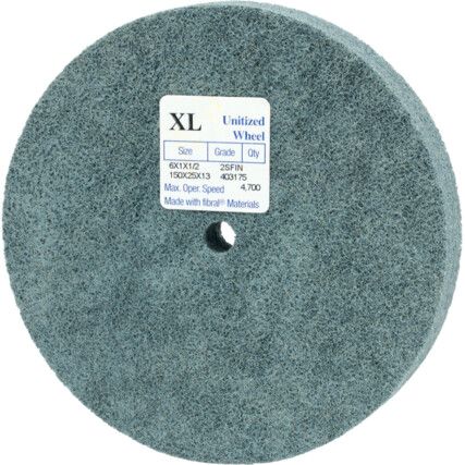 Unitised Wheel, 76 x 25 x 6.5mm, 2S, Fine, Silicon Carbide