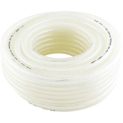 Air Hose, PVC, Clear, 30m, 19.0mm, 100psi