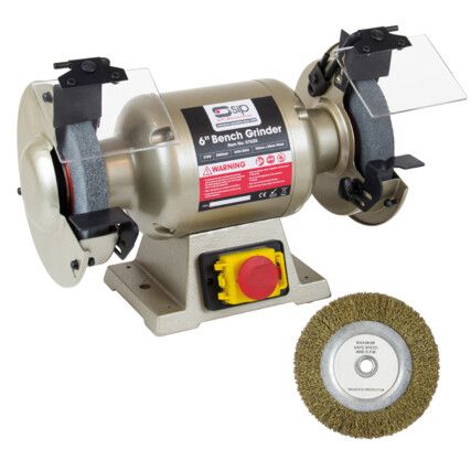 07625, Professional Bench Grinder, 20mm x 150mm, 240V, 350W