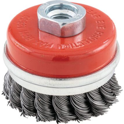 100mm x M14Twist Knot Cup Brush 50 SWG