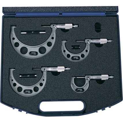 0-4" 4-PCE EXTERNAL MICROMETER SET