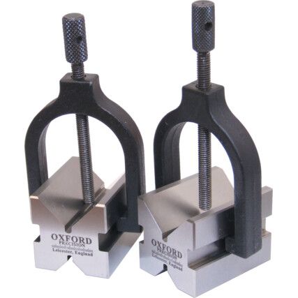 40x50x40mm WORKSHOP VEE BLOCKS C/W CLAMPS