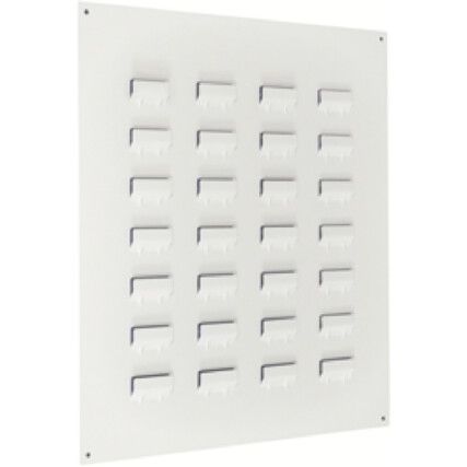 Steel, Louvre Panel Rack, Grey, 457mm x 436mm