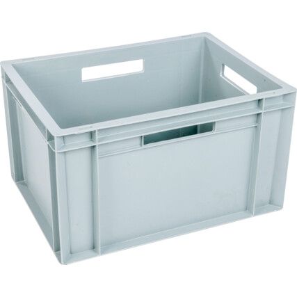 Euro Container, Plastic, Grey, 400x300x220mm