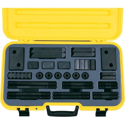 T-Slot Clamping Kit, Metric, M14, Non-Alloy Carbon Steel, Set Of 58